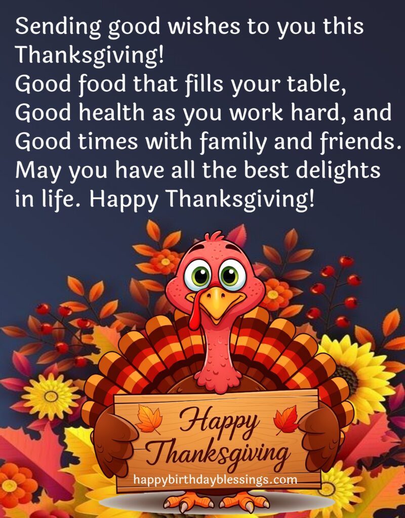 Happy Thanksgiving image with turkey.