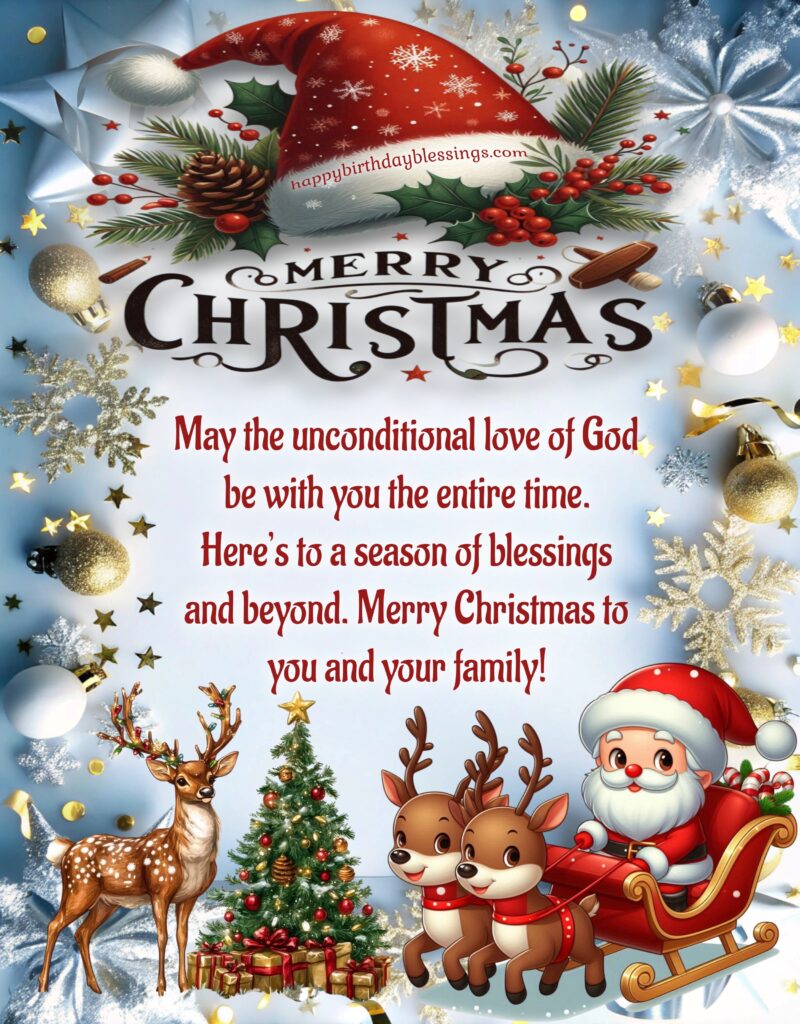 Merry Christmas Wishes on beautiful background.