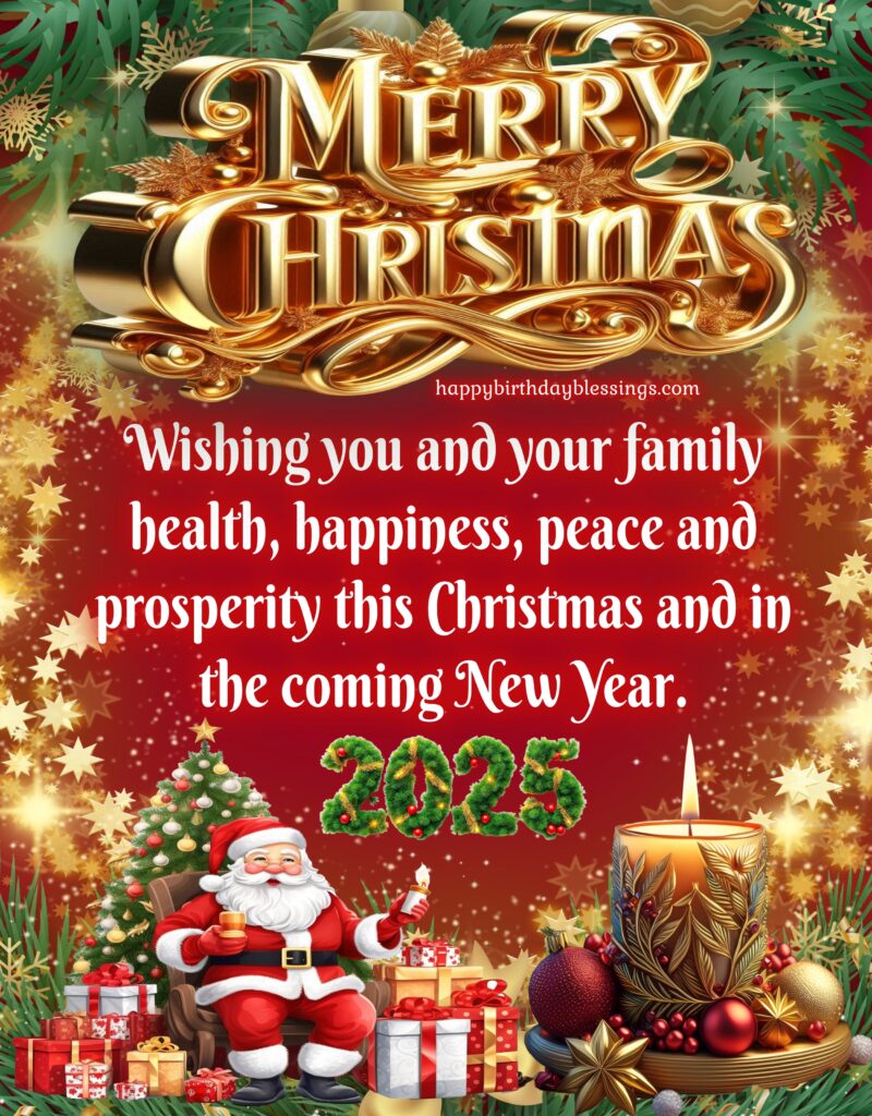 Merry Christmas and Happy New Year 2025 image