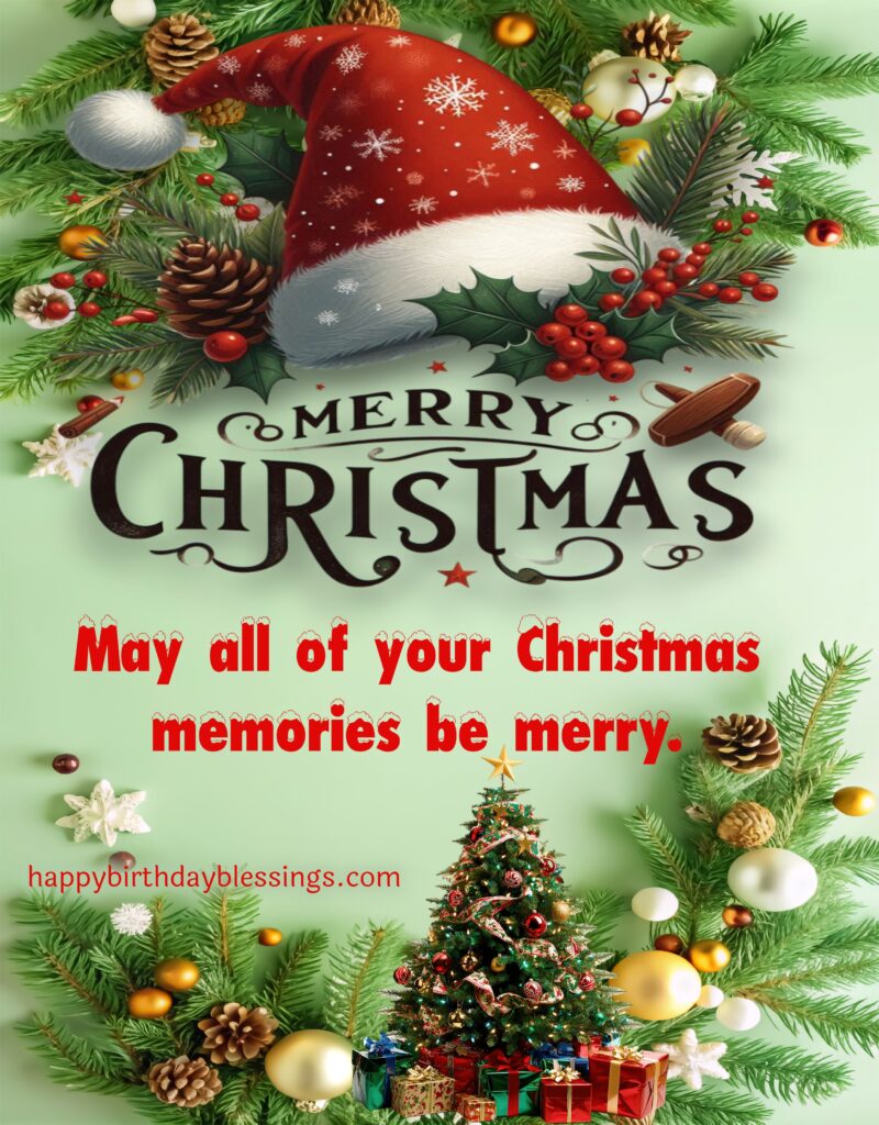 Merry Christmas greetings.