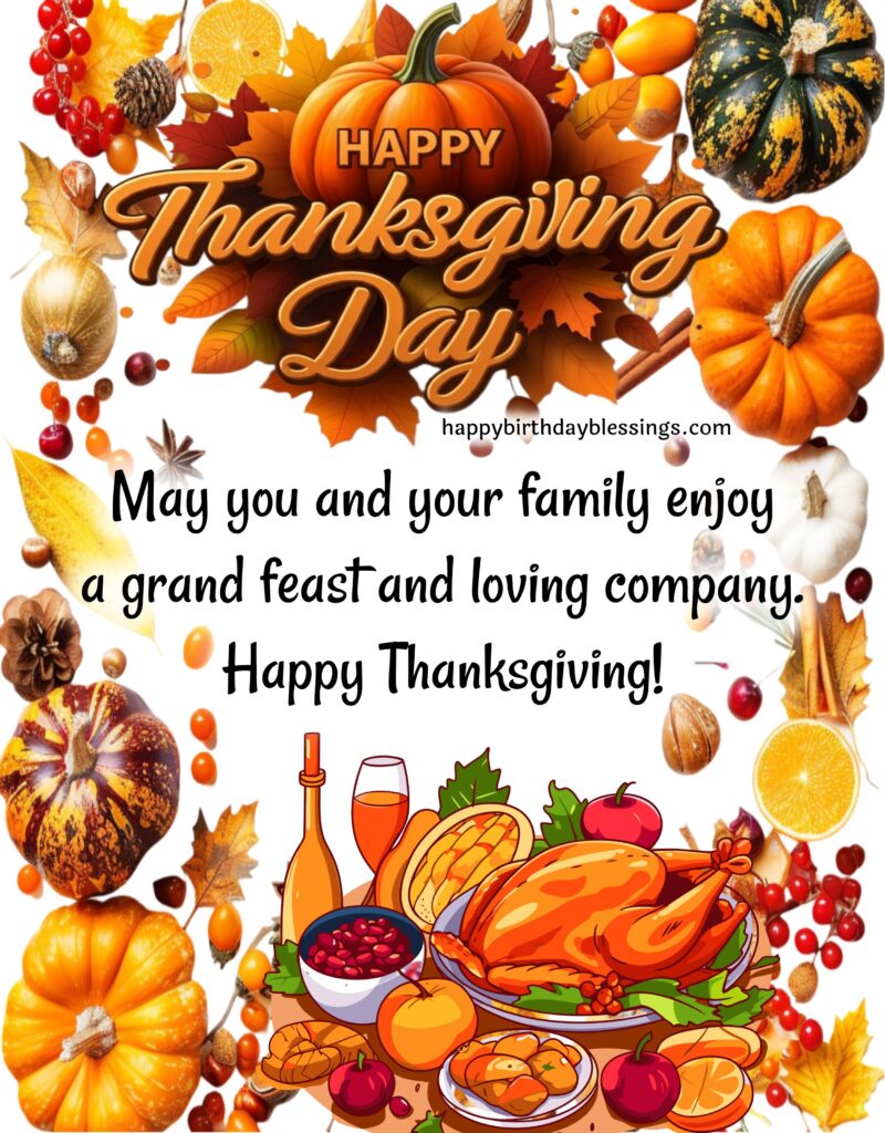 Thanksgiving greetings with beautiful image.