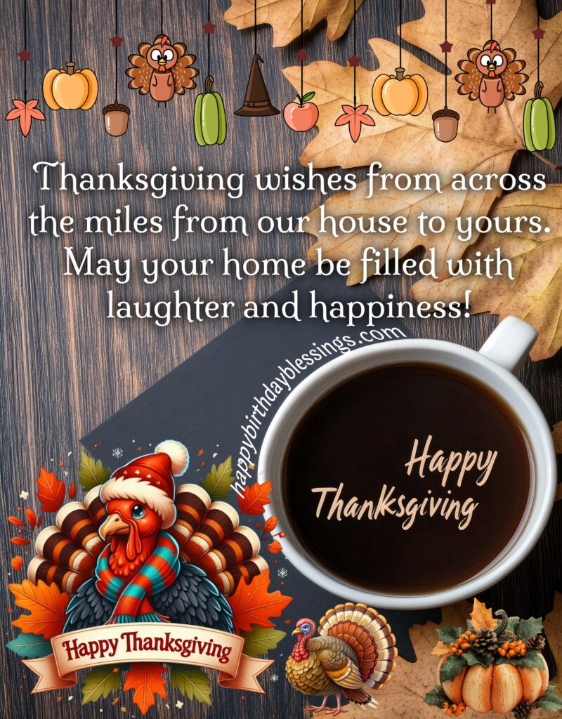 Thanksgiving message with image.
