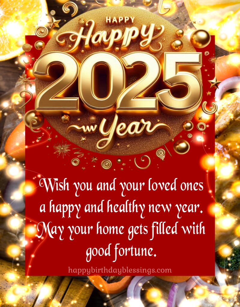 Happy New Year blessings image