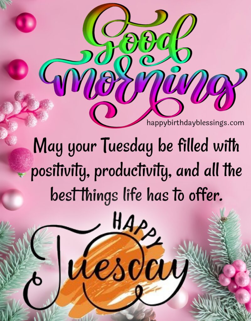 Happy Tuesday image with beautiful background.