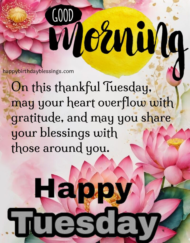 Happy Tuesday message.