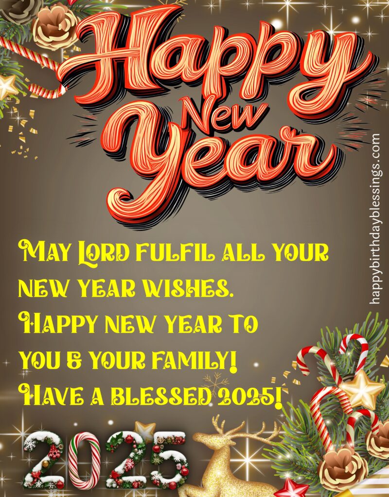New year greetings.