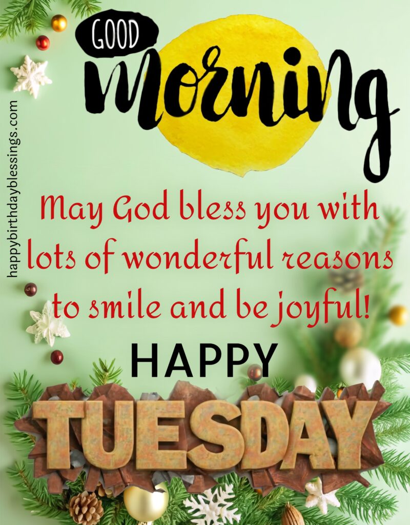 Tuesday blessings image.