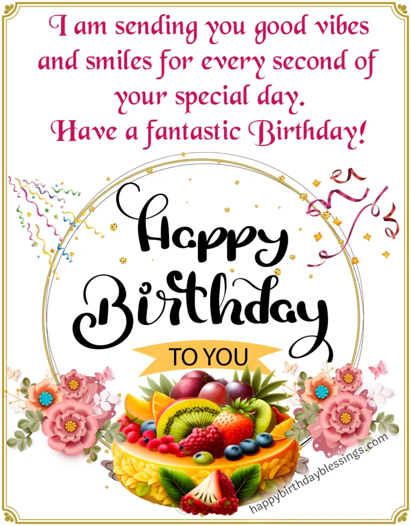 Birthday wishes with image.