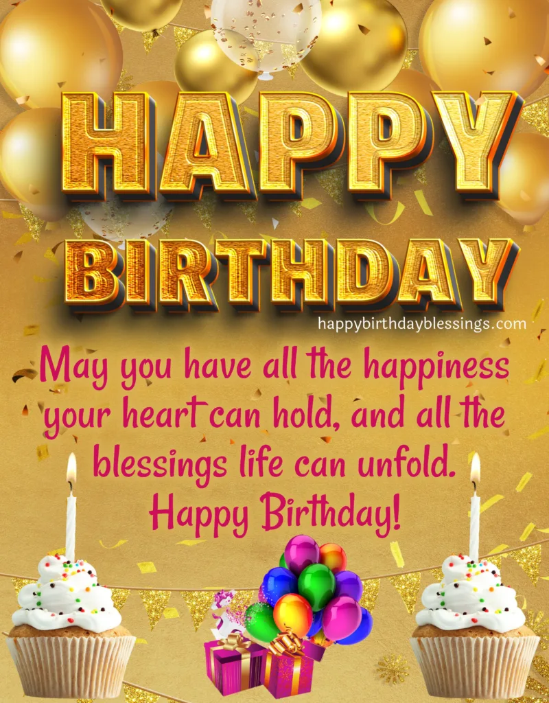 Happy Birthday greetings with image.