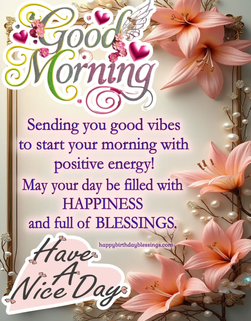 Good Morning Beautiful flowers background image.