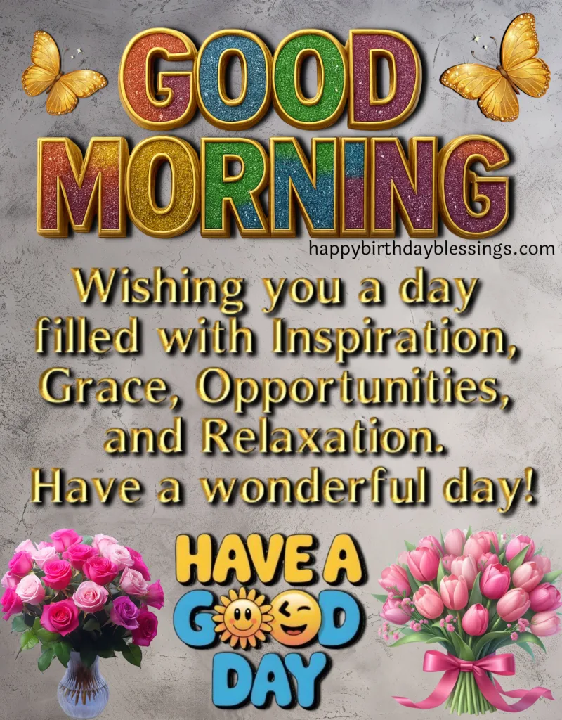 Morning Blessings Image.