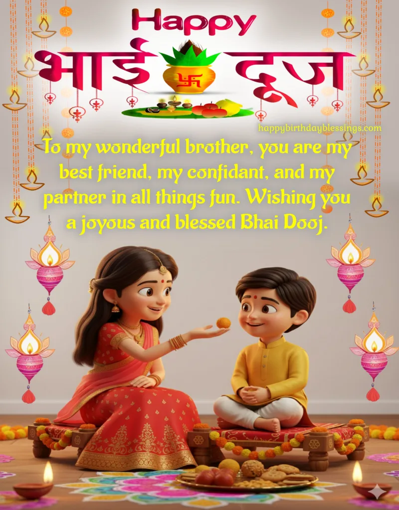 Happy Bhai Dooj beautiful image.