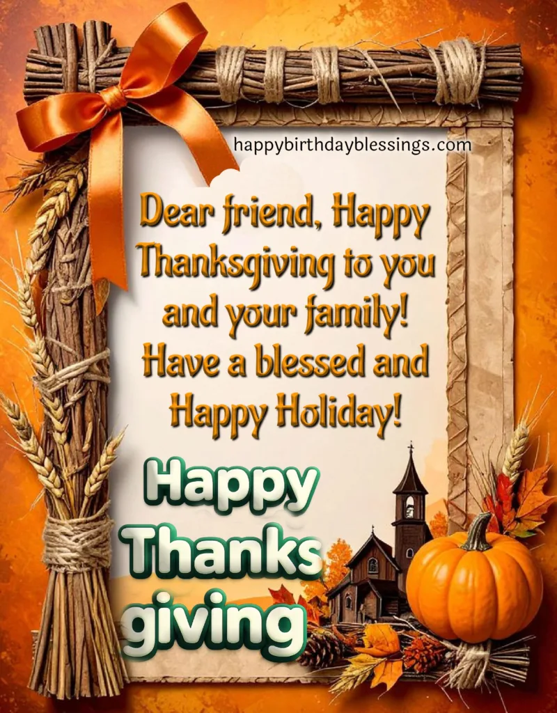 Thanksgiving Holiday message.