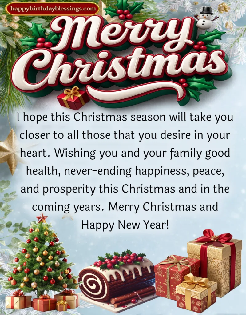 Christmas Blessing image for friend