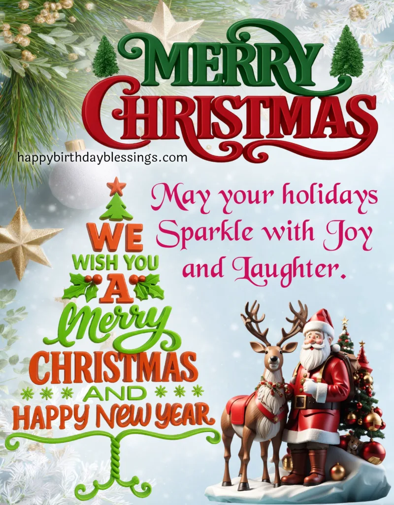 Christmas Blessings with beautiful Image.