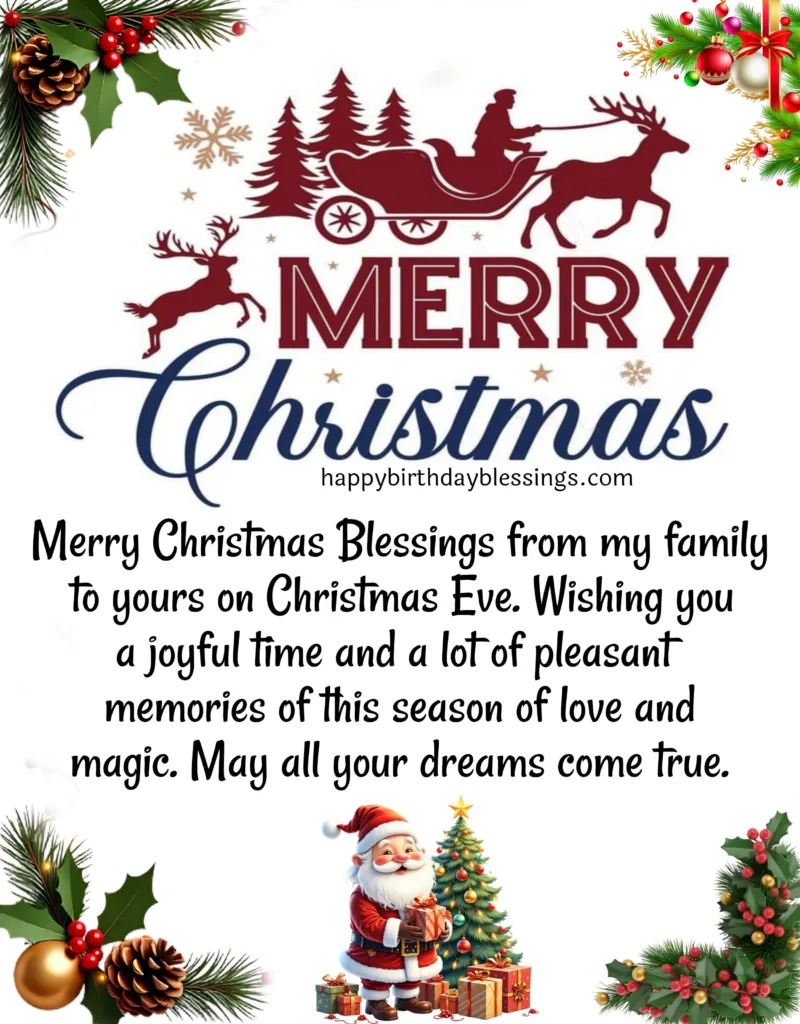 Christmas Eve Blessings for Friends.