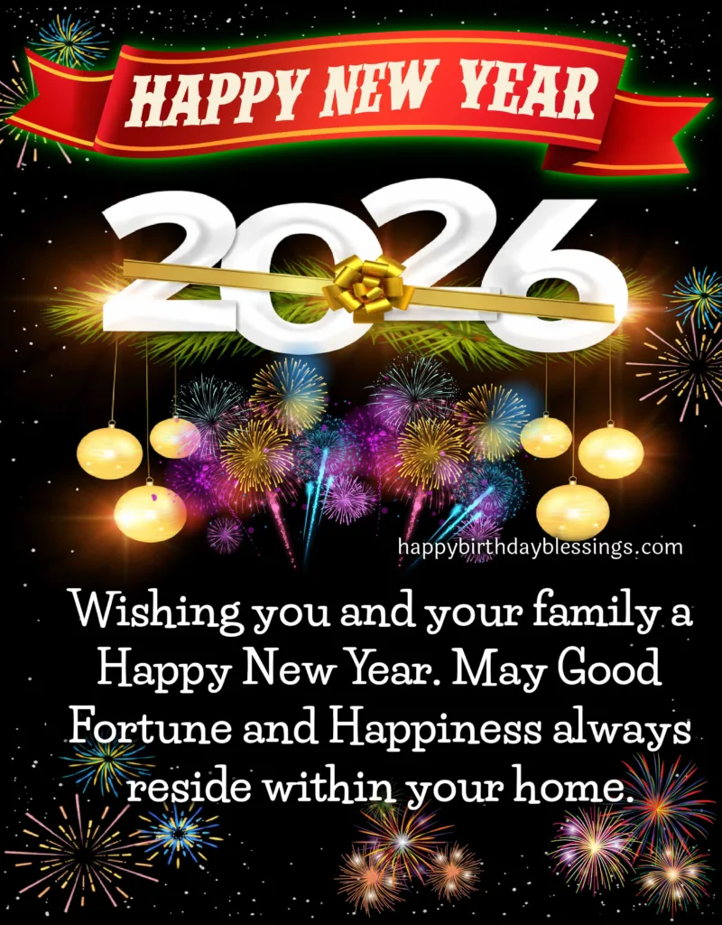 Happy New Year 2026 Image with Firework.