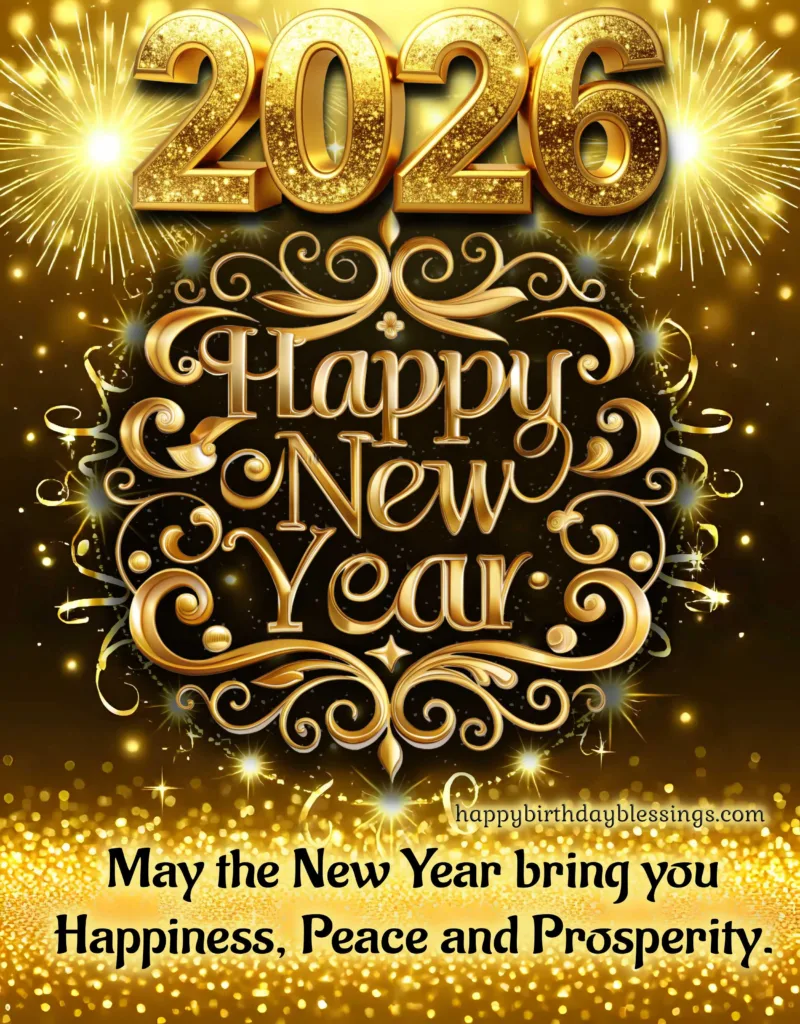 Happy New Year 2026 wishes.