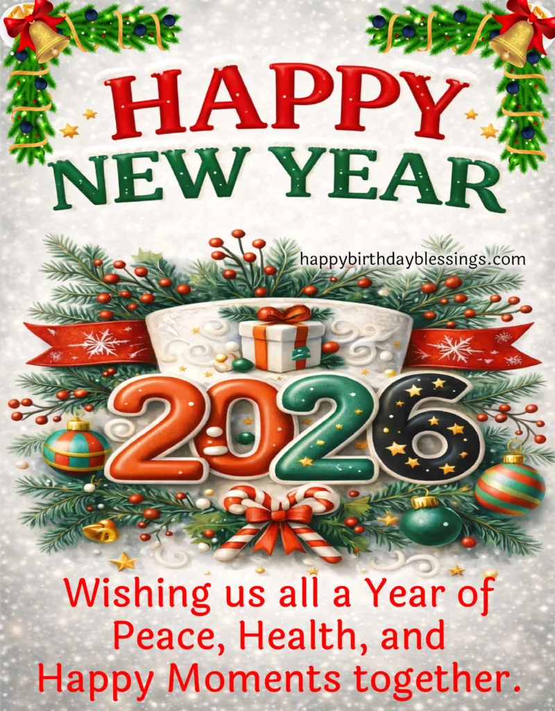 Happy New Year Image with beautiful background.