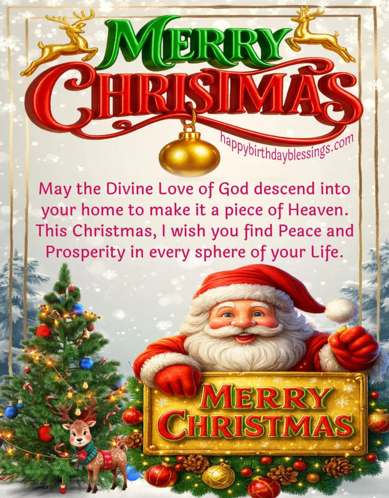 Merry Christmas Image with beautiful Message.
