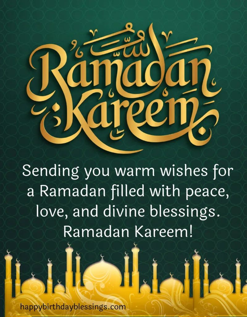 Ramadan Kareem Message with image.