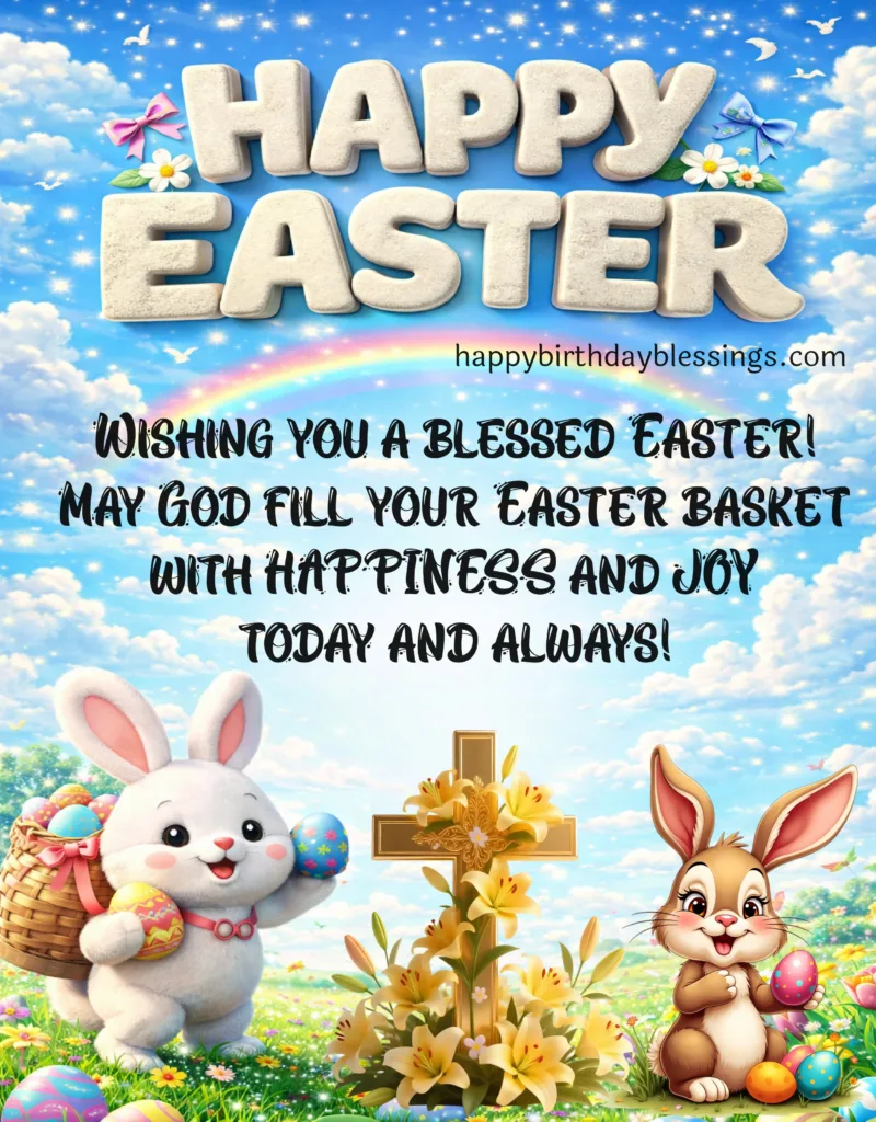 Easter Sunday Greetings with beautiful image.