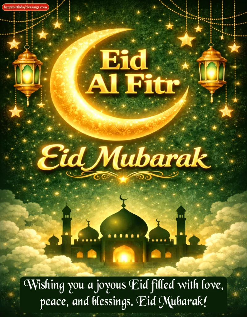 Eid Al Fitr Mubarak greeting image
