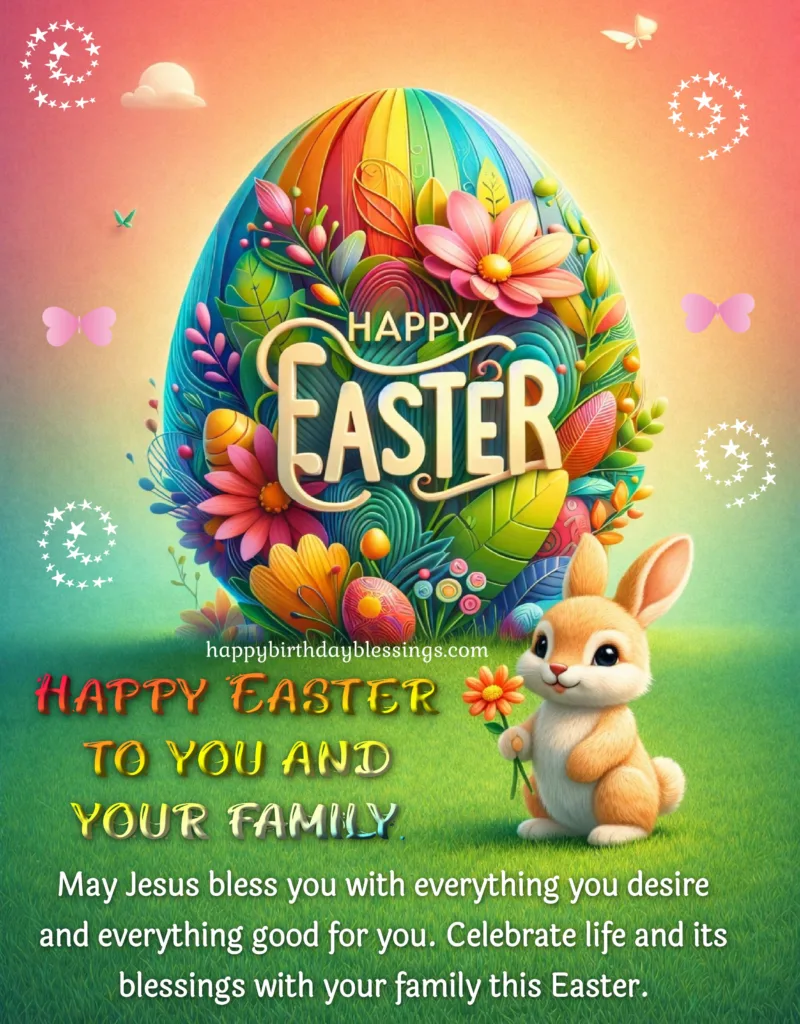 Happy Easter Blessings image
