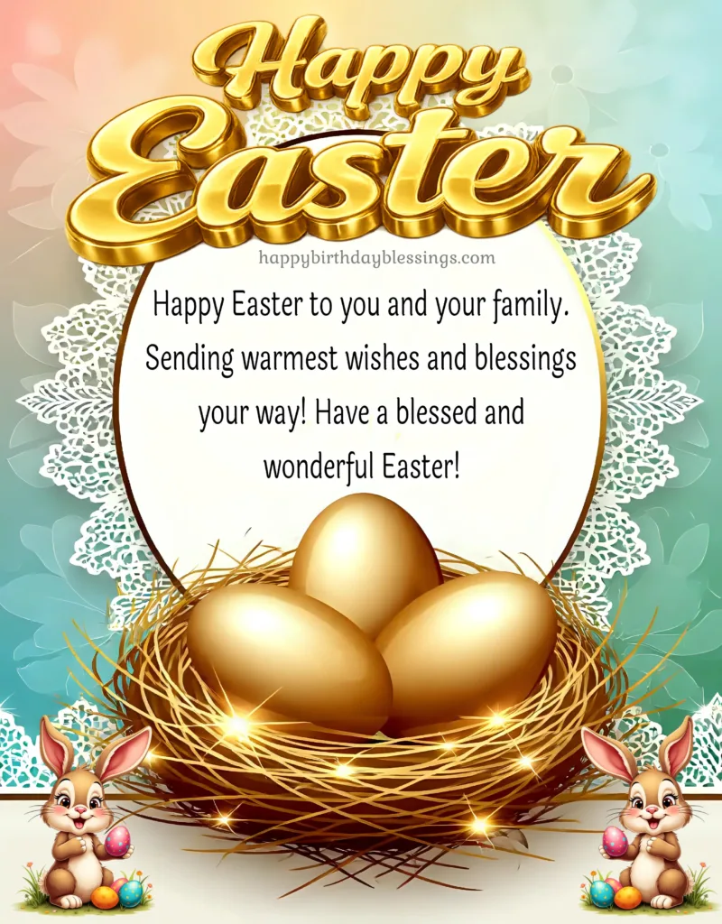 Happy Easter Quote with image