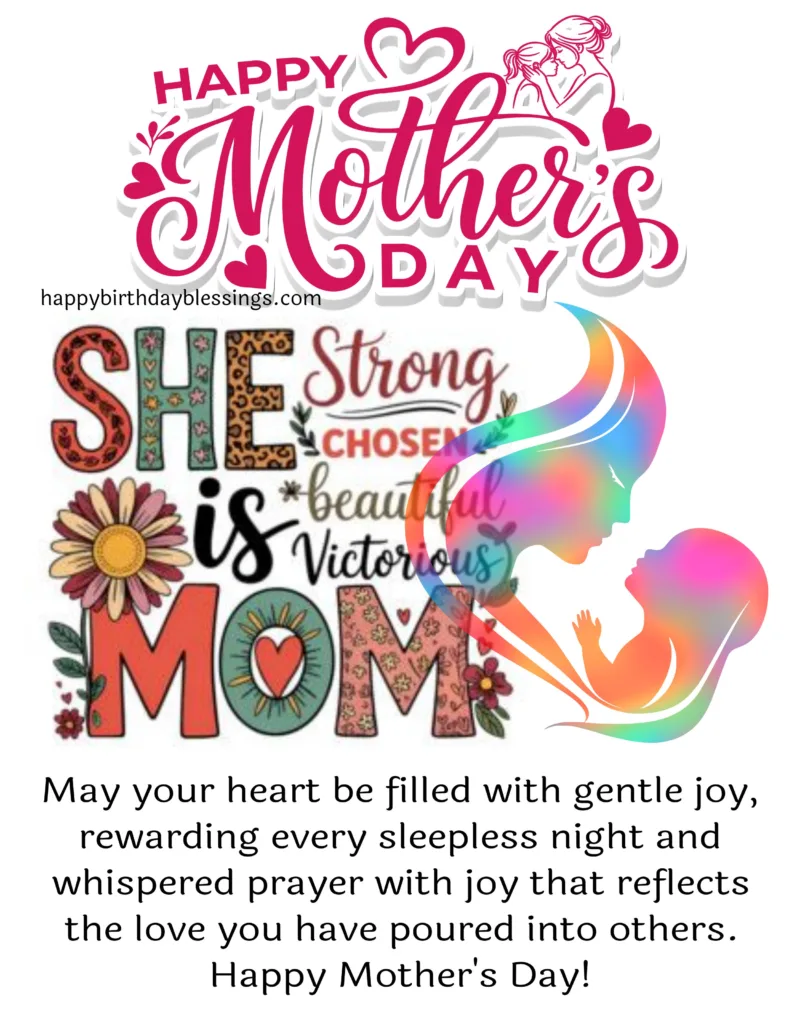 Happy Mothers Day Card with beautiful message.