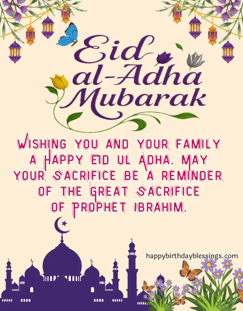 Eid Mubarak greetings.