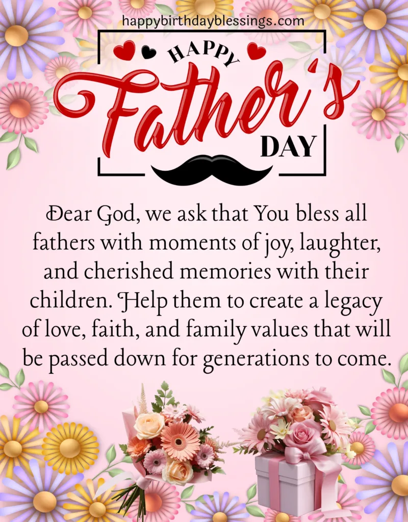Fathers Day Blessings image.