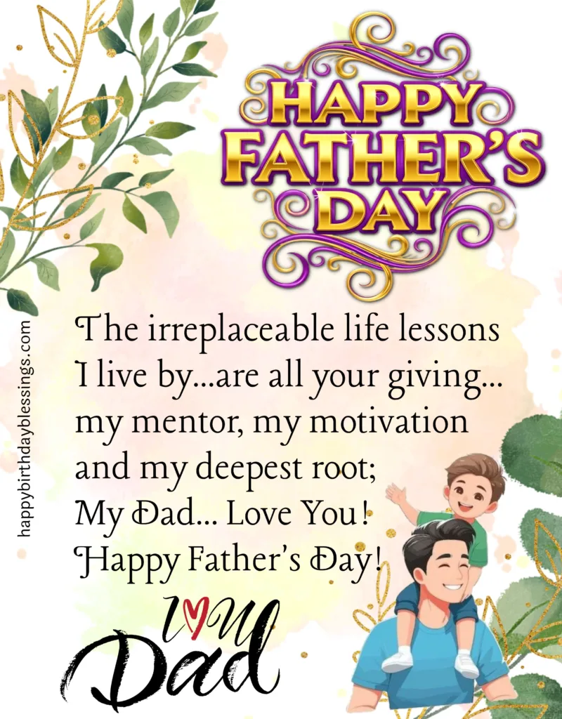 Love you Dad image.